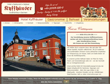 Tablet Screenshot of kyffhaeuser-hotel.de